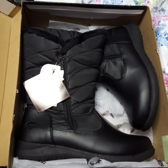 NIB womens Totes black waterproof boots - Picture 3 of 11